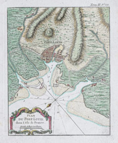 Plan ancien de Port Louis - Ile Maurice