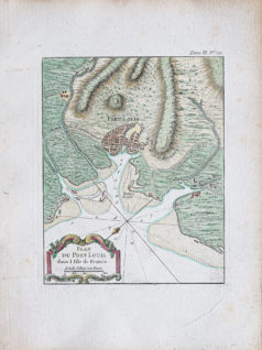 Plan ancien de Port Louis - Ile Maurice