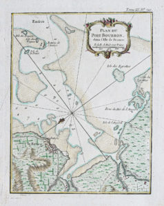 Plan ancien du Port Bourbon - Ile Maurice