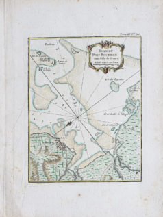 Plan ancien du Port Bourbon - Ile Maurice