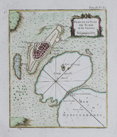 Plan ancien de Tunis - Tunisie