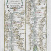 Carte ancienne du cours du Nil - Egypte