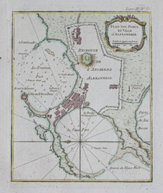 Plan ancien d’Alexandrie - Egypte