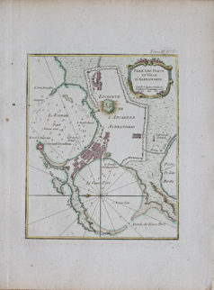 Plan ancien d’Alexandrie - Egypte