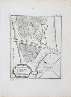 Plan ancien des forts de la Goulette - Tunisie