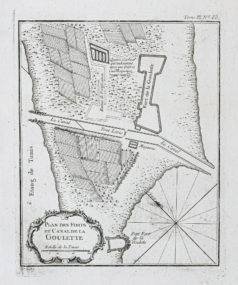 Plan ancien des forts de la Goulette - Tunisie