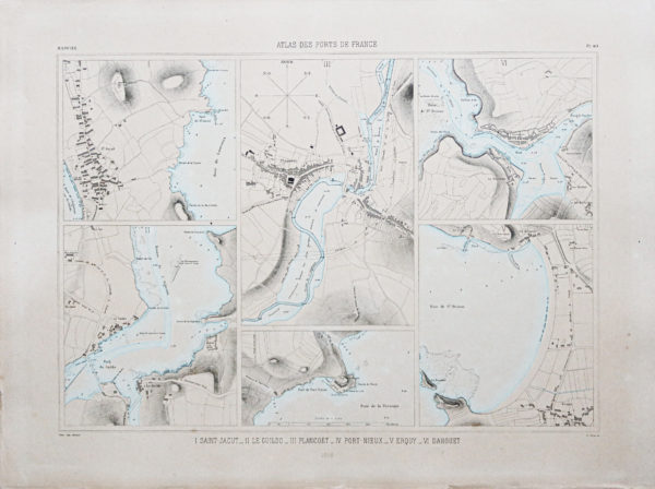 Carte ancienne - Saint Jacut - Le Guildo - Erquy