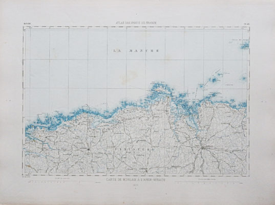 Carte ancienne - Morlaix à l'Aber-Wrac'h
