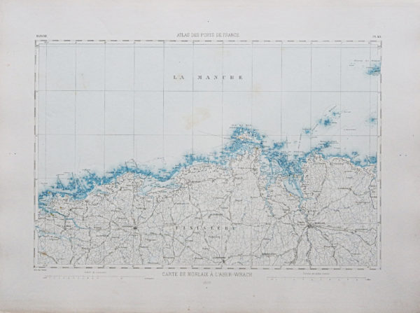 Carte ancienne - Morlaix à l'Aber-Wrac'h