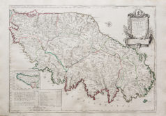 Carte géographique ancienne de la Corse