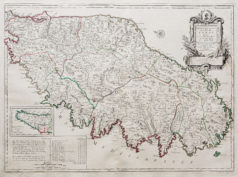 Carte géographique ancienne de la Corse