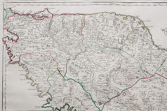 Carte géographique ancienne de la Corse