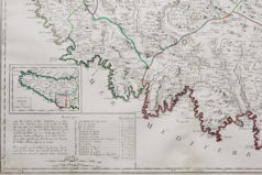 Carte géographique ancienne de la Corse