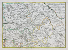 Carte ancienne du Poitou - Touraine - Orléans