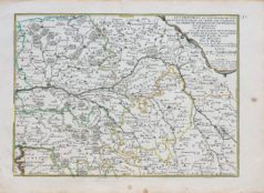 Carte ancienne du Poitou - Touraine - Orléans