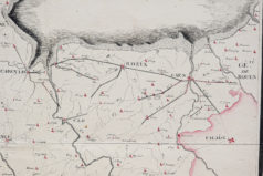 Carte manuscrite de la généralité de Caen