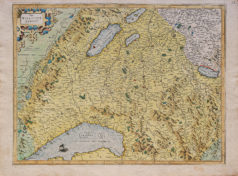 Carte géographique ancienne de la Suisse