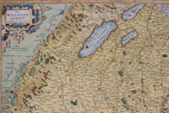 Carte géographique ancienne de la Suisse