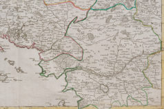 Carte géographique ancienne de la Bretagne