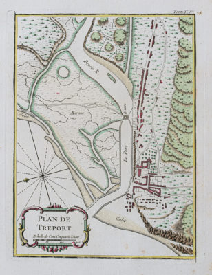 Plan ancien de Tréport - Normandie