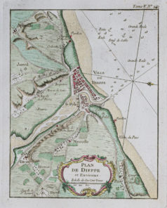 Plan ancien de Dieppe