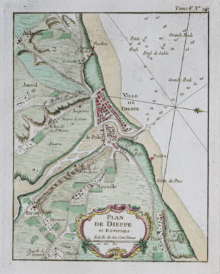 Plan ancien de Dieppe