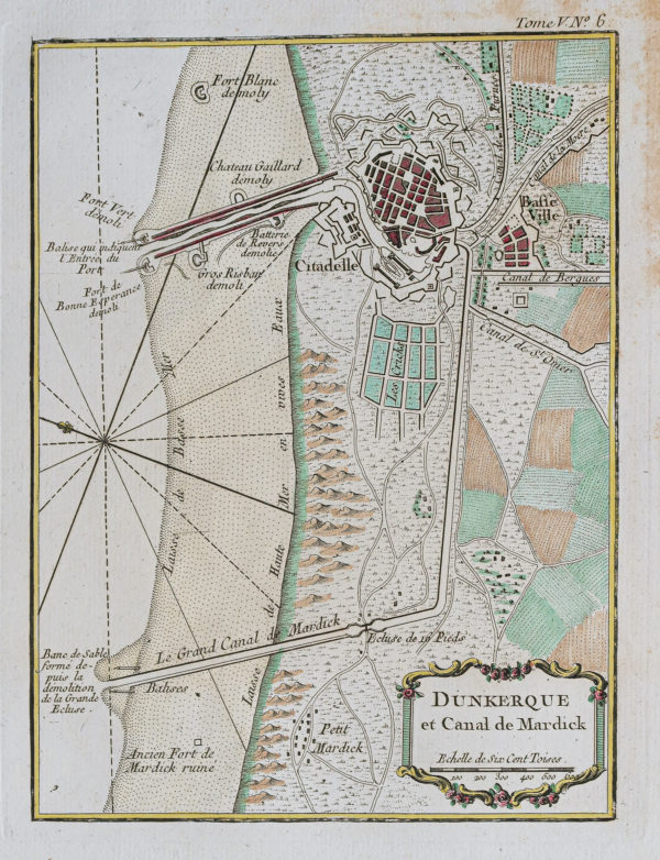 Plan ancien de Dunkerque