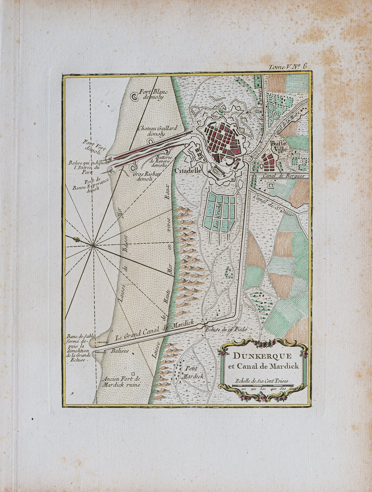Plan ancien de Dunkerque