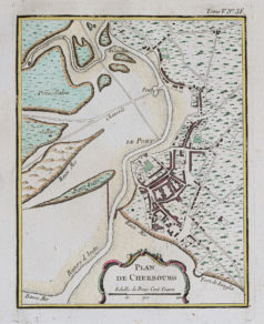 Plan ancien de Cherbourg