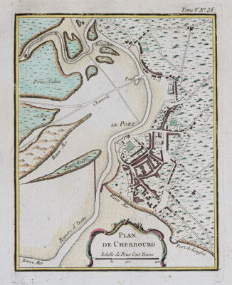 Plan ancien de Cherbourg