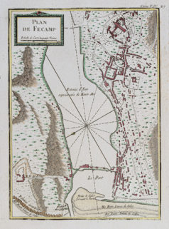 Plan ancien de Fécamp - Normandie