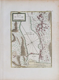Plan ancien de Fécamp - Normandie