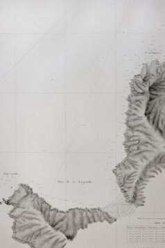 Carte marine ancienne de la baie de Valparaiso