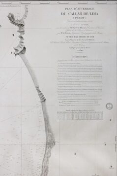 Carte marine ancienne du Callao de Lima