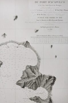 Carte marine ancienne d’Acapulco