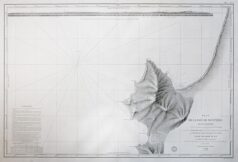 Carte marine ancienne de la baie de Monterey