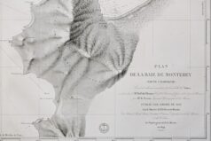 Carte marine ancienne de la baie de Monterey