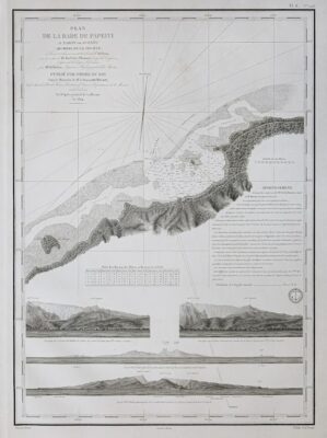 Carte marine ancienne de Tahiti
