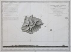 Carte marine ancienne des îles Galápagos