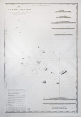 Carte marine ancienne de l’Archipel des Galápagos