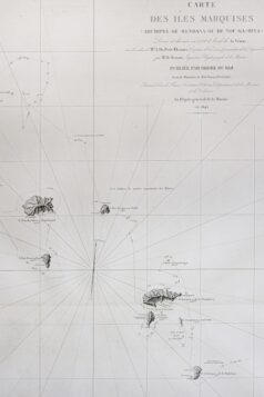 Carte marine ancienne des îles Marquises