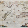 Carte géographique ancienne de l’île de Ré et Oléron