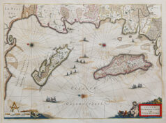 Carte géographique ancienne de l’île de Ré et Oléron