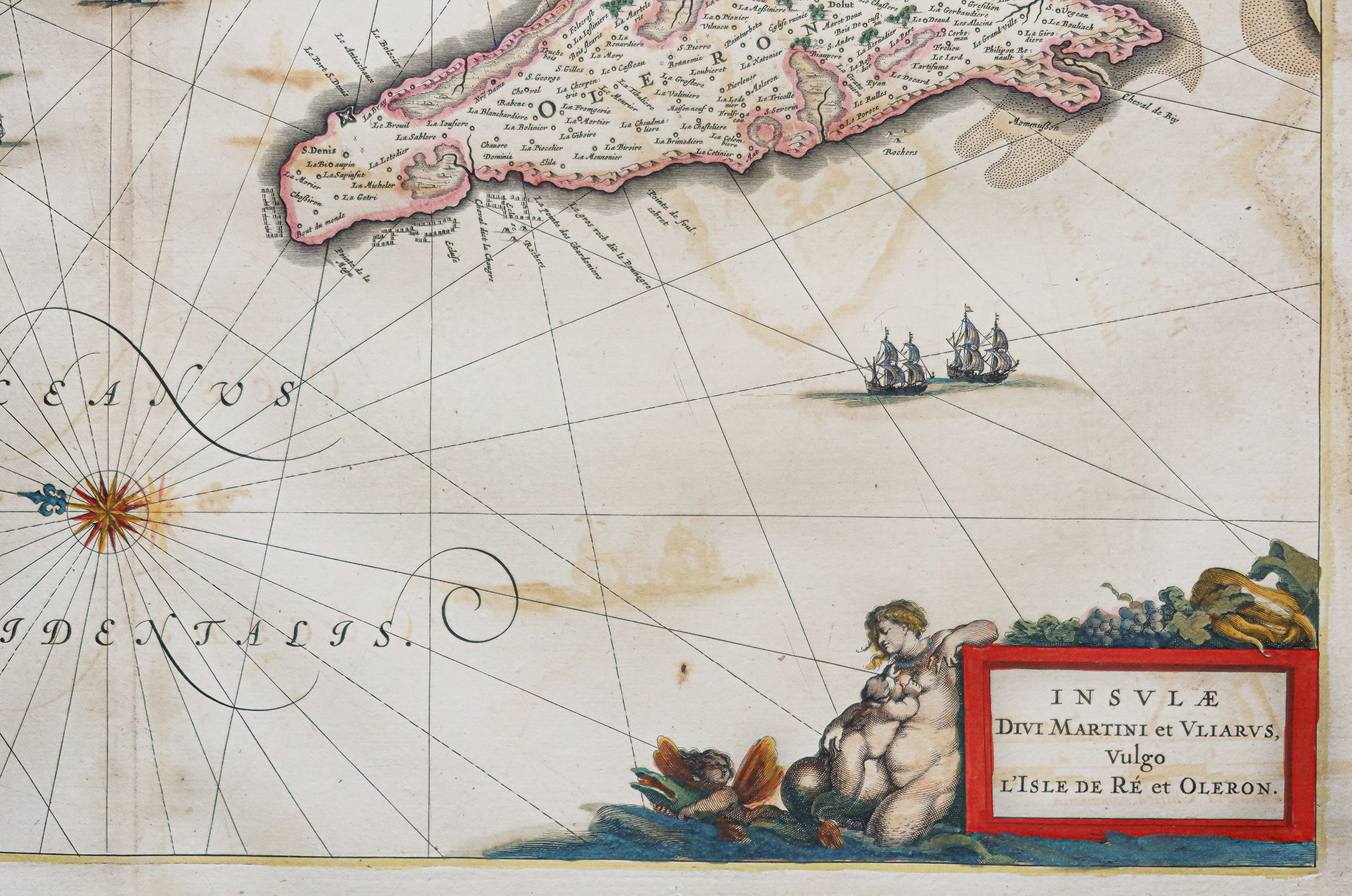 Carte géographique ancienne de l’île de Ré et Oléron – Image 3