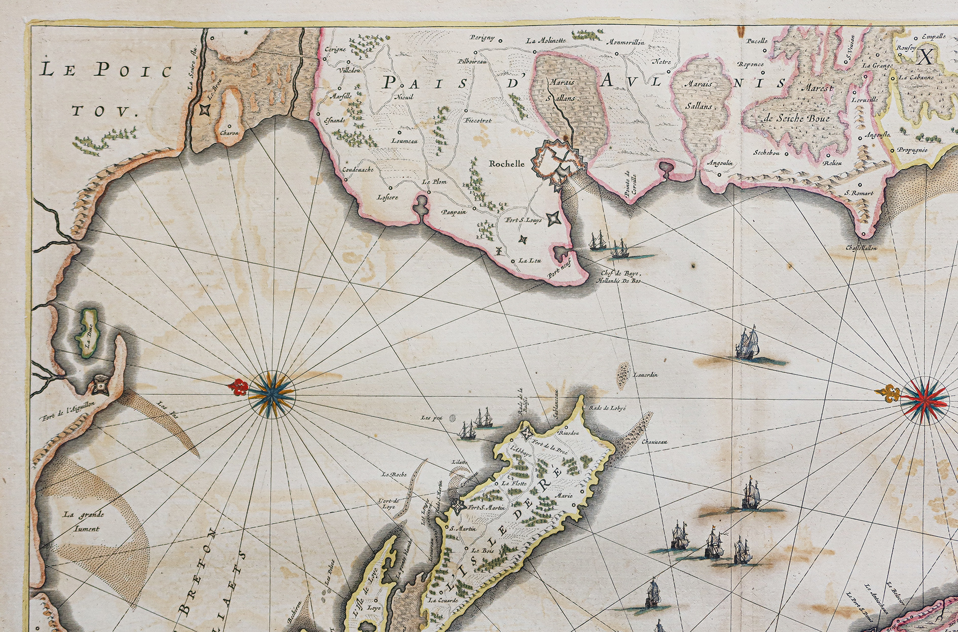 Carte géographique ancienne de l’île de Ré et Oléron – Image 4