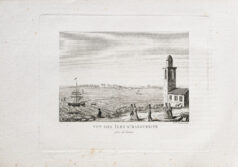 Gravure ancienne des îles Sainte Marguerite