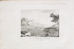 Gravure ancienne du Cap Ferrat - Hospice - Madrague