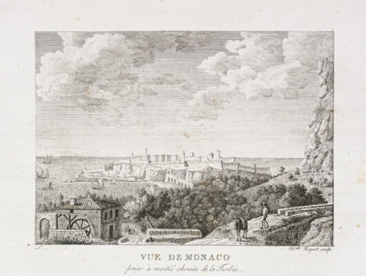 Gravure ancienne de Monaco